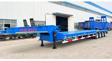 40 Feet Low Bed Trailer will be Sent to Dominica Roseau