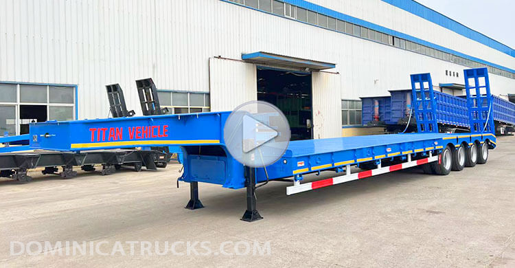 40 Feet Low Bed Trailer for Sale in Dominica Roseau