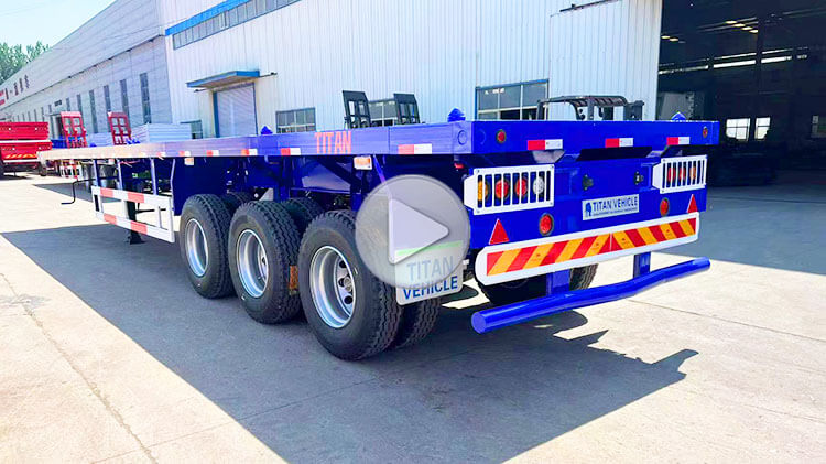 3 Axle 40ft Flatbed Trailer for Sale in Dominica
