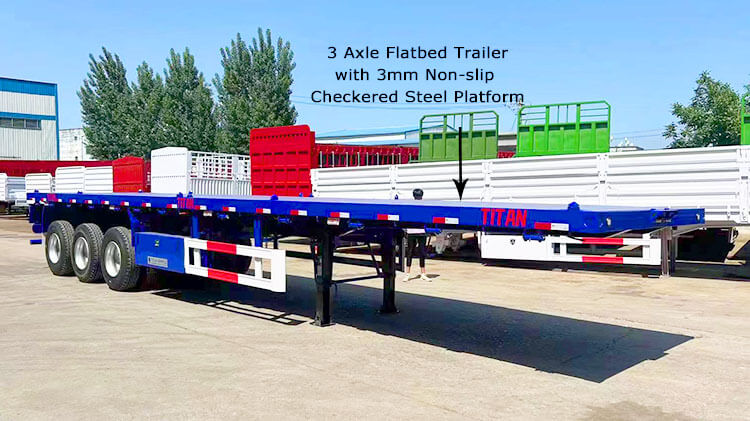 3 Axle 40ft Flatbed Trailer for Sale in Dominica