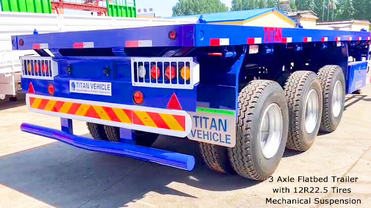 3 Axle 40ft Flatbed Trailer for Sale in Dominica