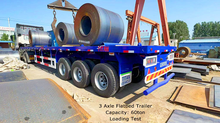 3 Axle 40ft Flatbed Trailer for Sale in Dominica