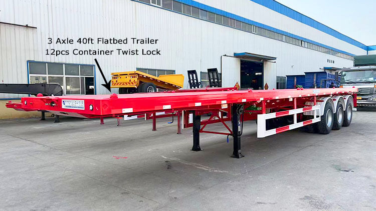 40ft Heavy Duty Flat Bed Trailer for Sale in Dominica
