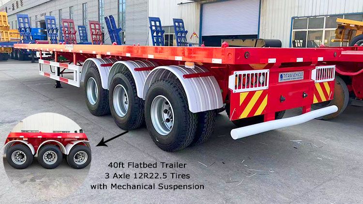 40ft Heavy Duty Flat Bed Trailer for Sale in Dominica