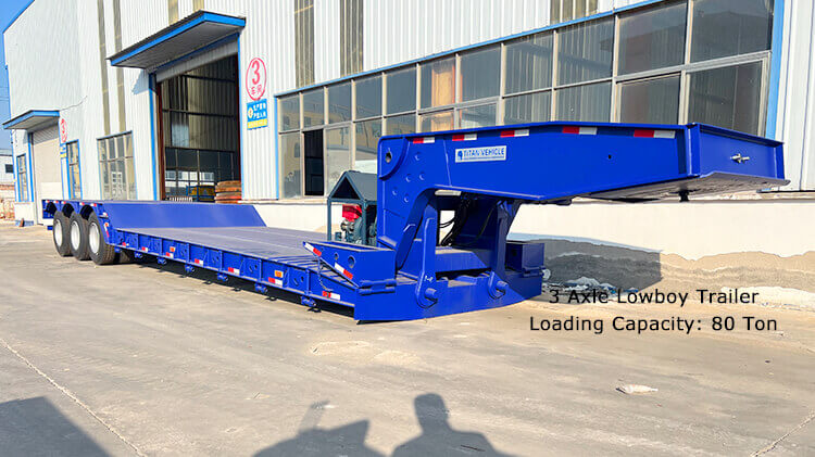 3 Axle Removable Gooseneck Lowboy Trailer for Sale in Dominica