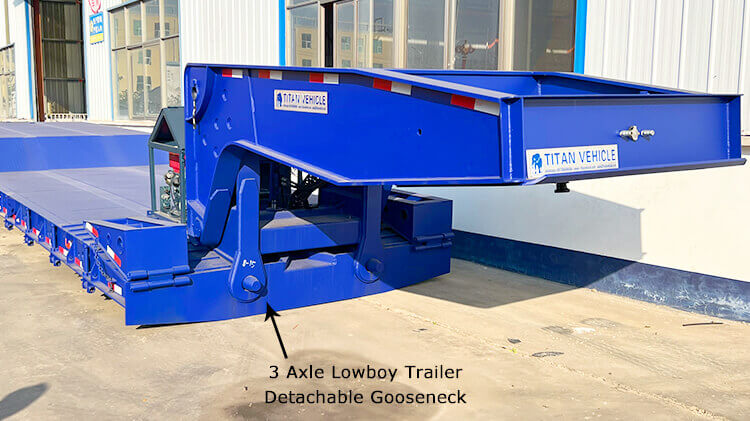 3 Axle Removable Gooseneck Lowboy Trailer for Sale in Dominica