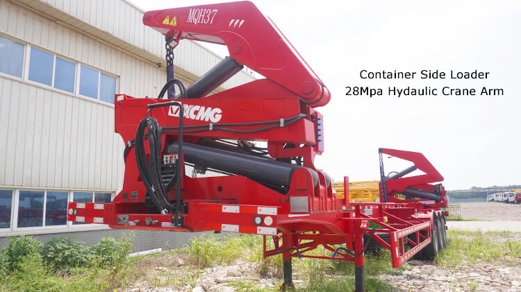40 Ft Container Side Loader Trailer with Crane for Sale in Dominica