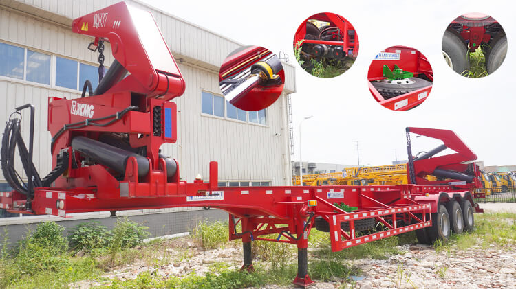 40 Ft Container Side Loader Trailer with Crane for Sale in Dominica