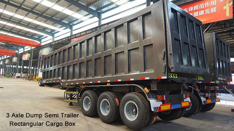 3 Axle End Dump Trailer | Dump Truck Trailer for Sale in Dominica