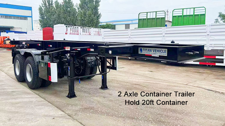 2 Axle 20ft Container Trailer | Container Chassis for Sale in Dominica