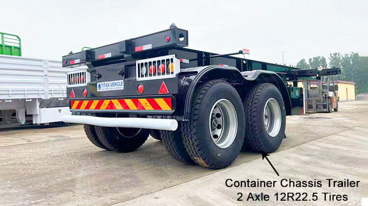 2 Axle 20ft Container Trailer | Container Chassis for Sale in Dominica