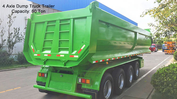 4 Axle 60 Ton Dump Truck Trailer - Dump Trailer for Sale in Dominica