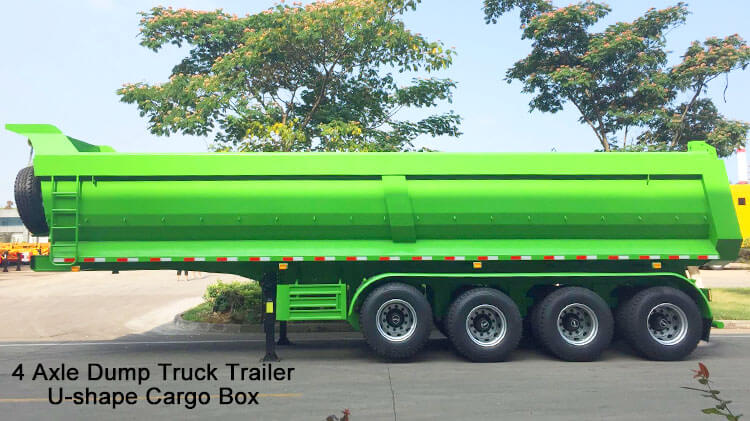 4 Axle 60 Ton Dump Truck Trailer - Dump Trailer for Sale in Dominica