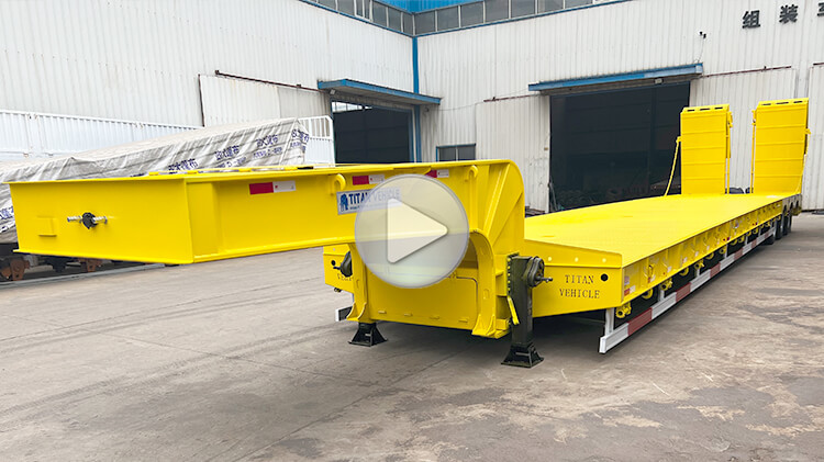 3 Axle 40ft Low Bed Trailer - Low Loader Trailer for Sale in Dominica