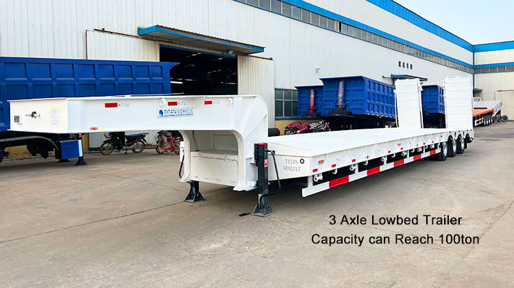 Heavy Duty Low Bed Trailer | Lowbed Semi Trailer for Sale in Dominica
