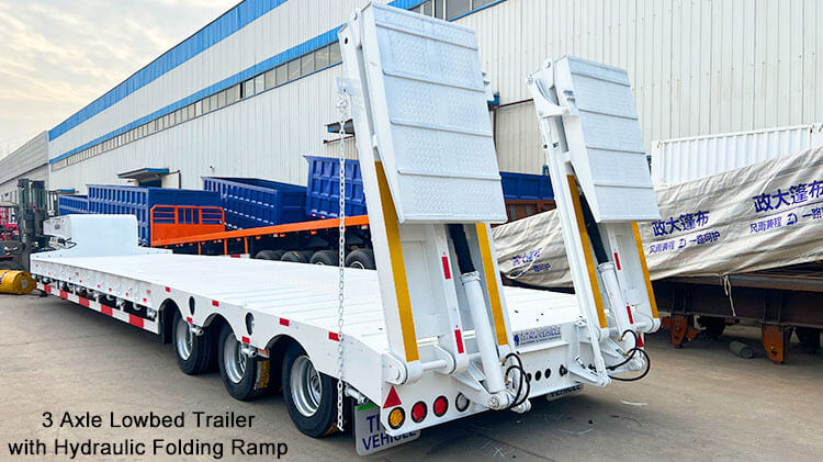 Heavy Duty Low Bed Trailer | Lowbed Semi Trailer for Sale in Dominica