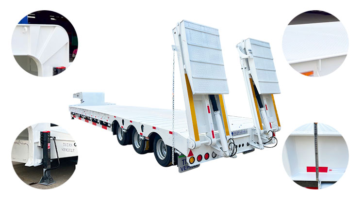 Heavy Duty Low Bed Trailer | Lowbed Semi Trailer for Sale in Dominica