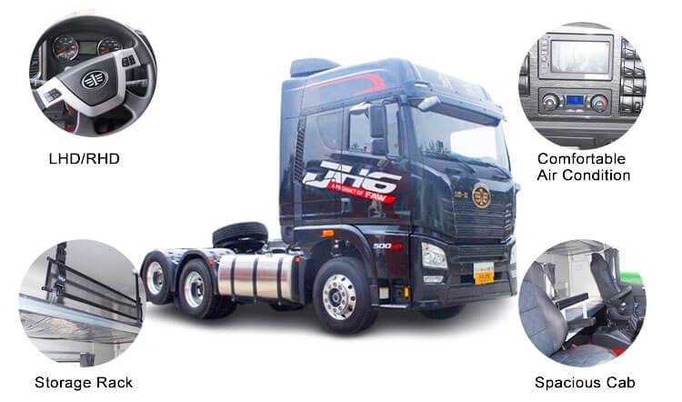 Faw Trucks | Faw JH6 500hp Tractor Truck Head for Sale in Dominica