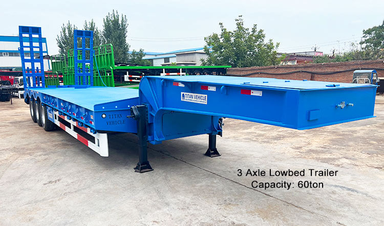3 Axle Low Loader | Semi Low Bed Trailer Truck for Sale in Dominica