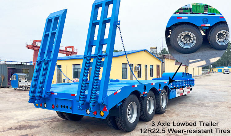 3 Axle Low Loader | Semi Low Bed Trailer Truck for Sale in Dominica
