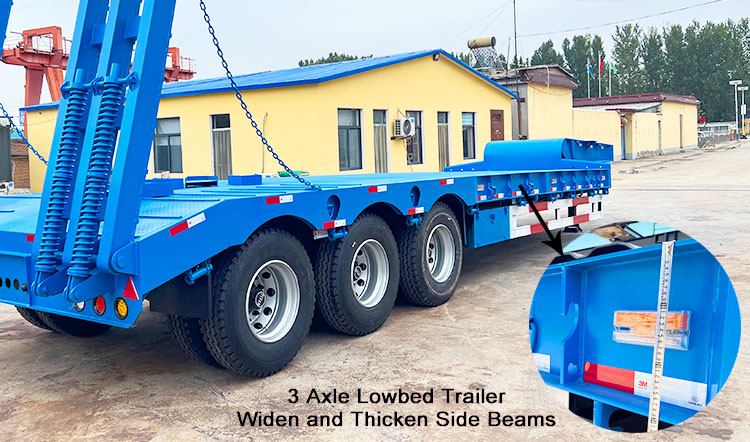 3 Axle Low Loader | Semi Low Bed Trailer Truck for Sale in Dominica