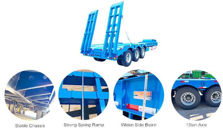 3 Axle Low Loader | Semi Low Bed Trailer Truck for Sale in Dominica