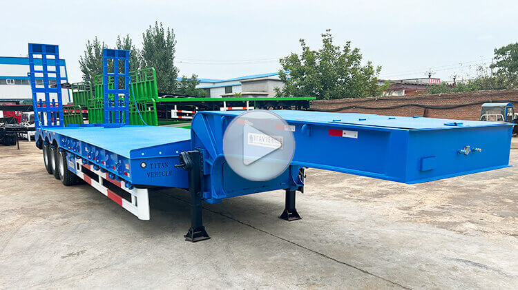 3 Axle Low Loader | Semi Low Bed Trailer Truck for Sale in Dominica