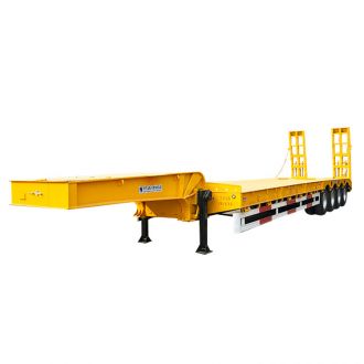 3 Axle 60ton 40 Feet Low Bed Trailer